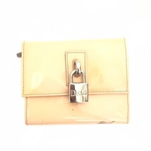 Dolce & Gabbana D&G cream/ nude wallet